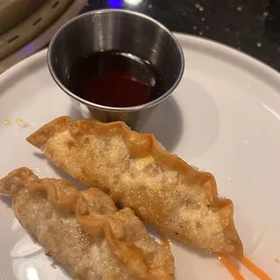 Crispy Mandu ( kimchi dumplings)