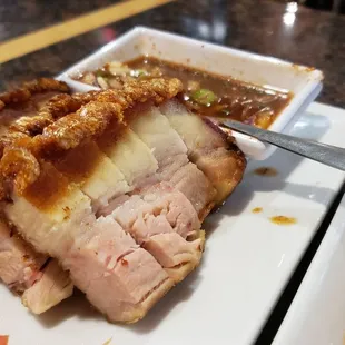 CRISPY pork belly