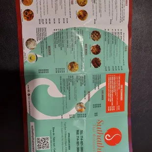 the menu