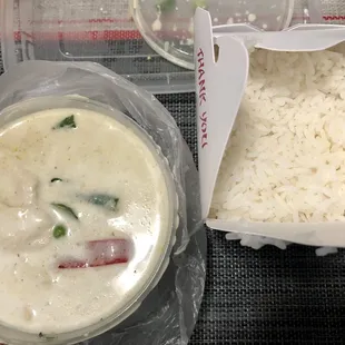 Green curry with chicken (no bamboo/eggplant)