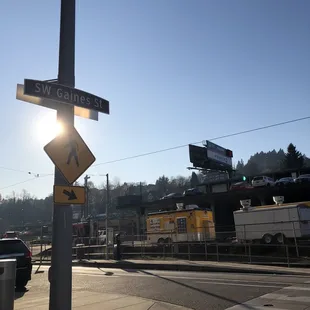 a street sign on a pole