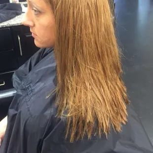 Bryan is professional and engaging and did a great job correcting my hair color back to a reddish brown.