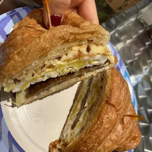 Sausage&amp; Egg croissant