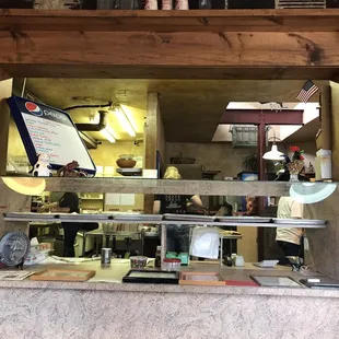 a view of the kitchen from the outside