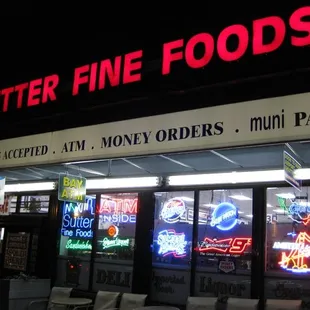 the front of the store