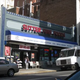 the outside of the store