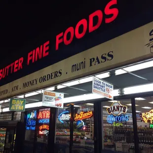 The nicest Supermarket on Sutter.  Markups are in line with the quality... Otherwise excellent.