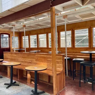 the interior of the restaurant