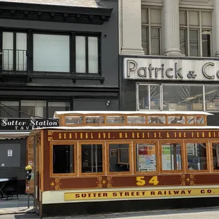 a trolley on the street