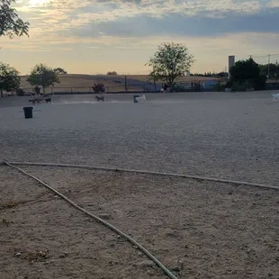 Clean and wide open park. Best on cool days