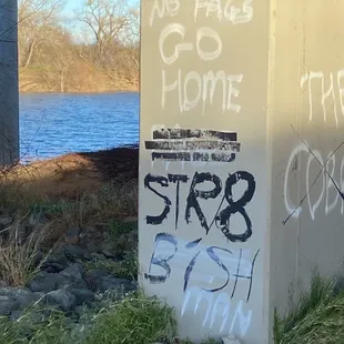 More words of hate. Makes you wonder if people are even safe coming to this park.