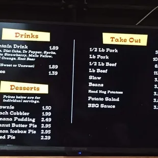 Menu.