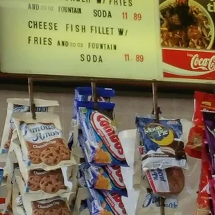 a variety of sandwiches and snacks