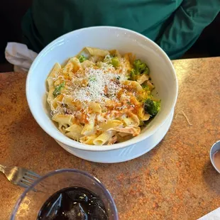 Baked Chicken &amp; Broccoli tossed in a cream sauce. Delicious!