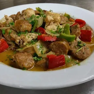 Chicken & Sausage Vesuvio