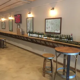 Inside tasting room. Currently cleared out per Covid-a9 restrictions.