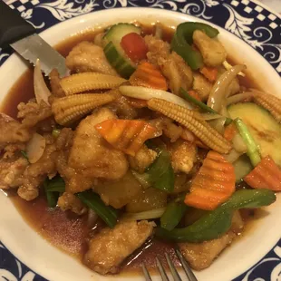 Sweet and sour chicken