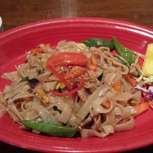 Drunken Noodles with Pork.