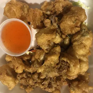 Calamari - too much breading