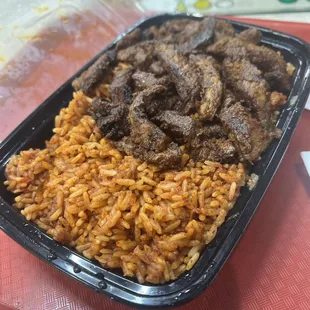 Jellof &amp; beef suya