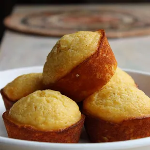 a plate of cornbreads