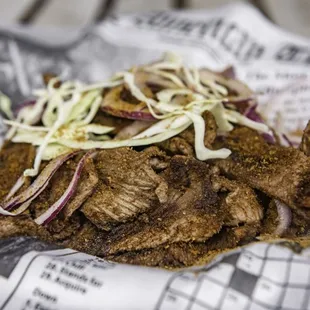 a close up of a sandwich