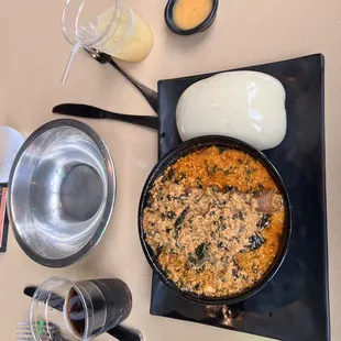 EGUSI with Pounded Yam