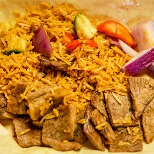 a close up of a plate of food