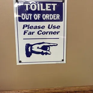 Funny signs all over the restaurant! :)