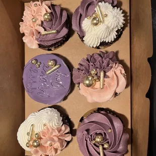 Assorted custom cupcakes