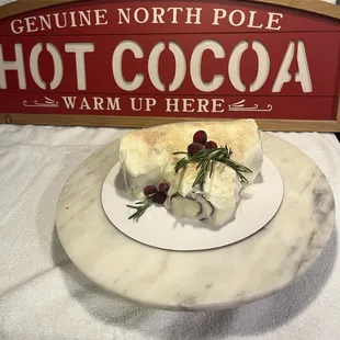 Gingerbread Yule Christmas log