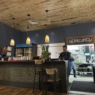 Kitchen bar area