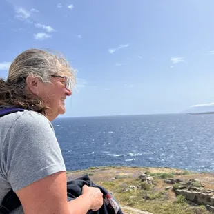 The view to the Aegean after a nice hike and before a lovely swim
