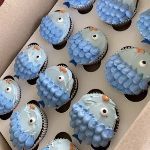 a box of cupcakes