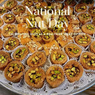 Go nuts! #baklava #nuts #celebrate #bekind #kindness #love #sharelove #givelove #enjoylife #suziespastry #bakery