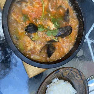 Bubbling Seafood Hot Pot