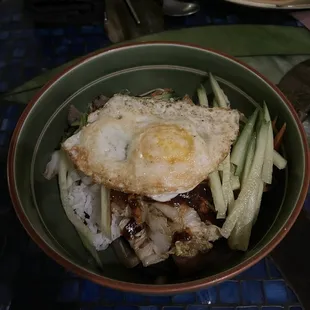 Bibimbap with beef