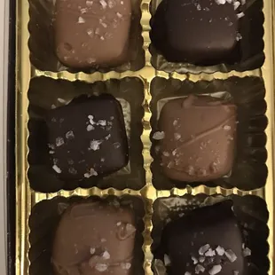 Milk &amp; Dark Chocolate Sea Salt Caramels