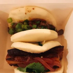 Korean bbq Bao. Pork Belly Bao