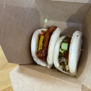 Bulgogi Bao and Fried Chicken Bao