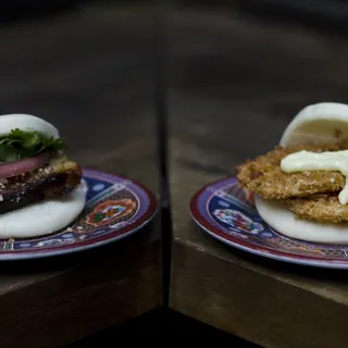 2x Fried Green Tomato Baos