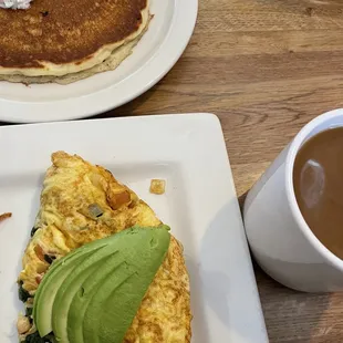 Vegetarian Omelette &amp; Quality Coffee.