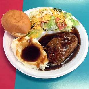 Meatloaf with Two Sides and a Roll