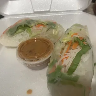 Broken fresh rolls