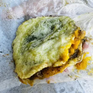 Veggie Doubles $5 (chickpea, sweet potato, spinach)