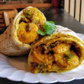 Curry Shrimp Roti