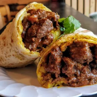 Stew Beef Roti