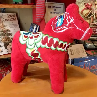 10" Plush Dala Horse
