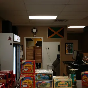 a view of a store counter