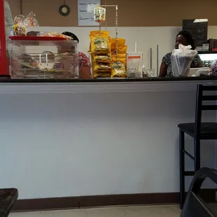 Serving area.